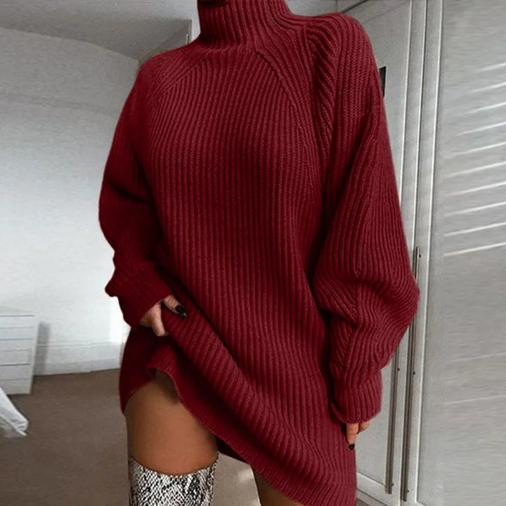 Styling inspiration for the celeste oversized turtleneck dress