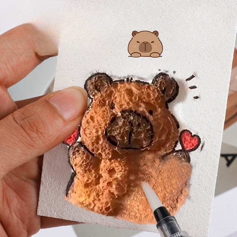 Close-up of textured art creation using a precision pen on textured paper