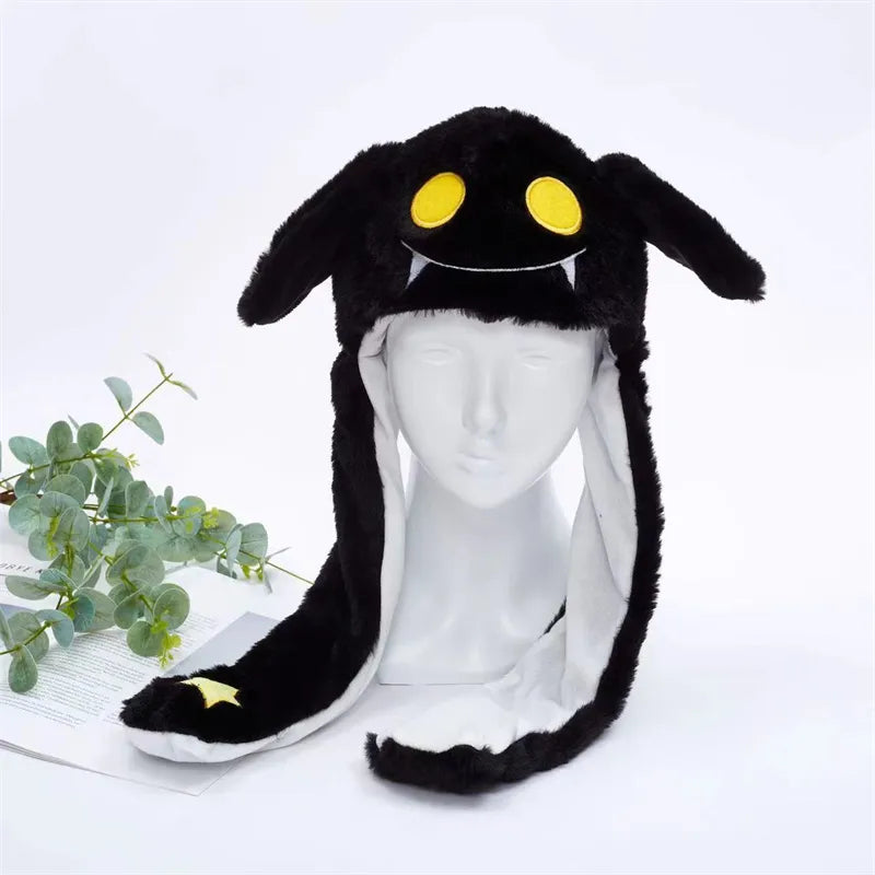 High quality plush fabric on novelty moving ear hat