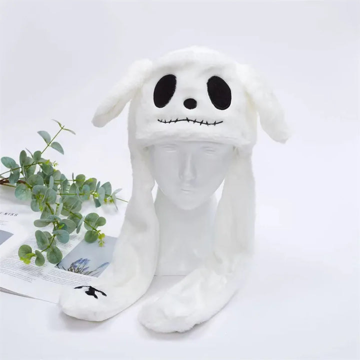 Adorable moving ear hat lifestyle presentation