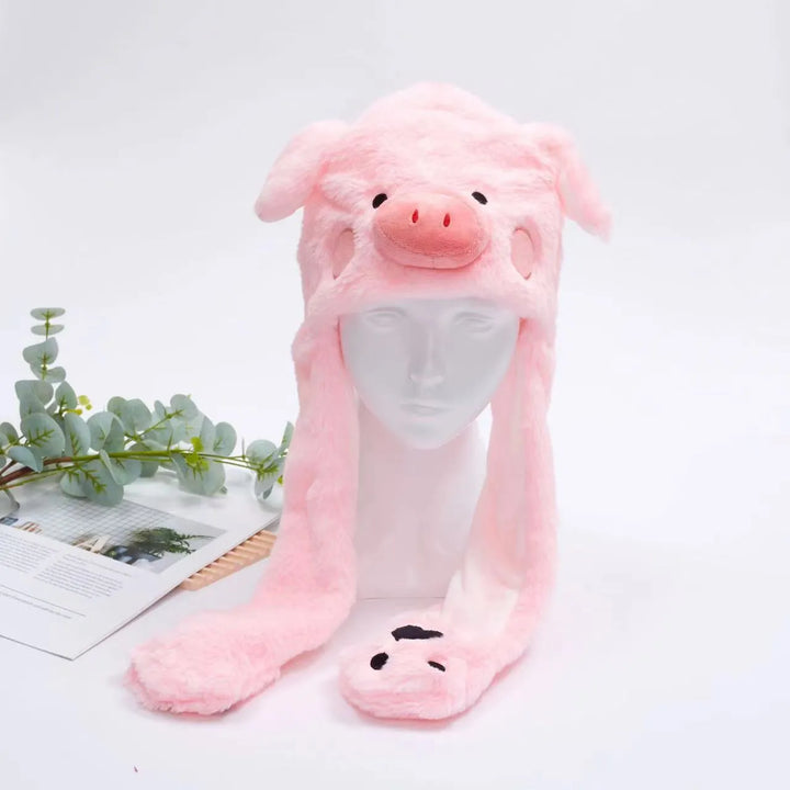 Charming winter accessory plush hat with paws