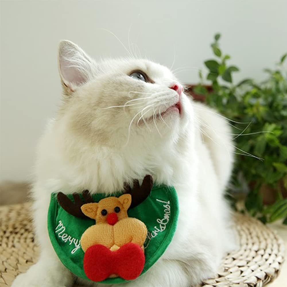 Christmas dog bib and winter pet wear accessory for holiday celebrations