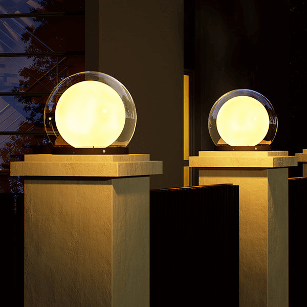 Unique moon lamp for pathway lighting in lawns and garden walkways