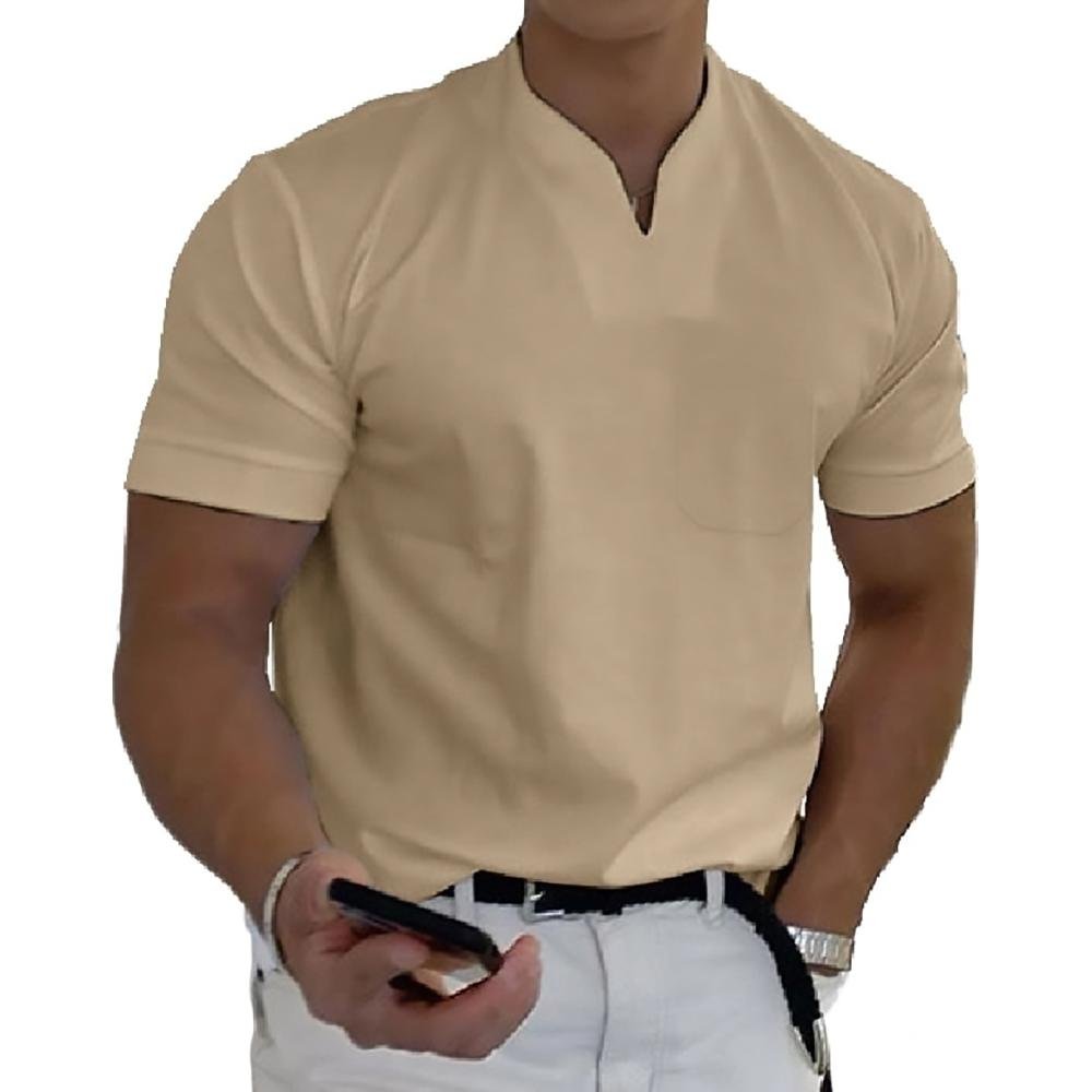 Detailed shot of the neat hemline and side slits on the polo shirt