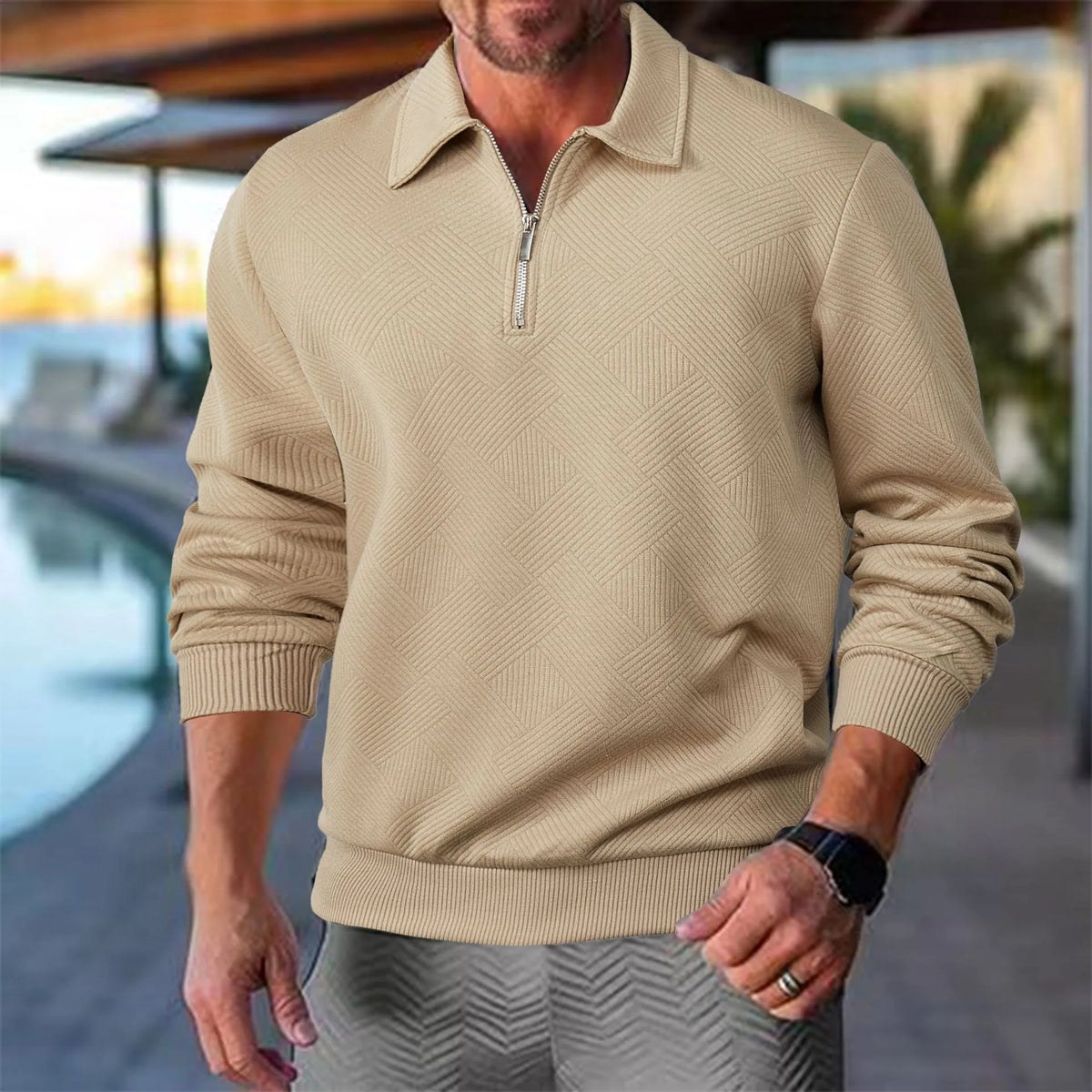 Fenton | Men’s Half-Zip Polo Sweater