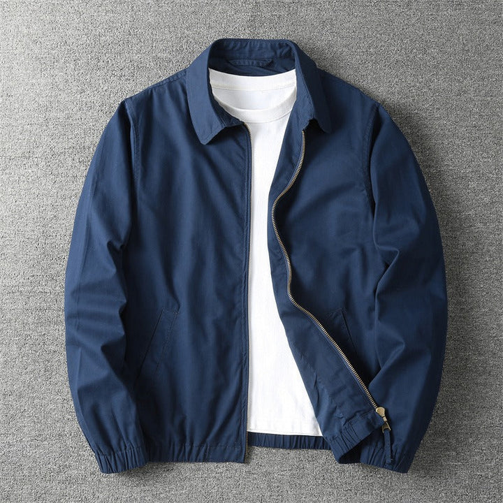 Men's Dallas Jacket in Navy displayed flat