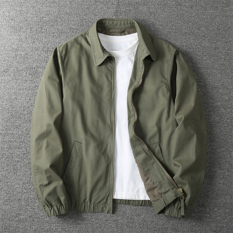 Men's Dallas Jacket in Khaki shown flat