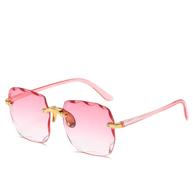 Top angle of trendy women sunglasses showcasing summer eyewear style