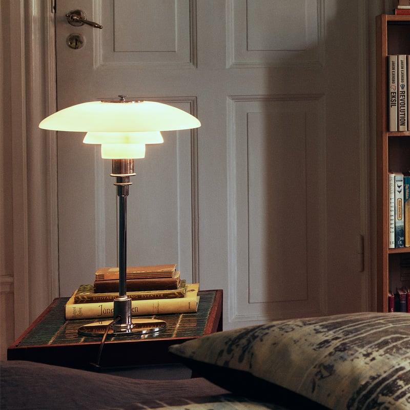 Sleek minimalist lamp angled perfectly for reading and workspace tasks