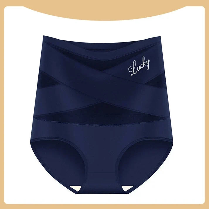 Interior view of tummy control panel in high-waist shaping underwear
