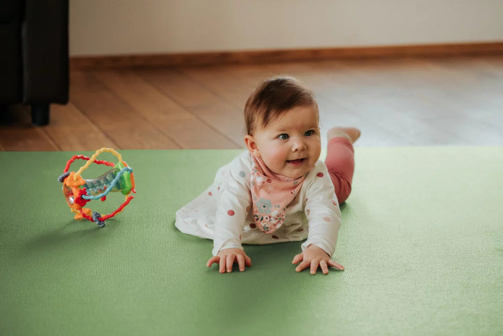 Durable foam crawling mat designed for baby playroom decor
