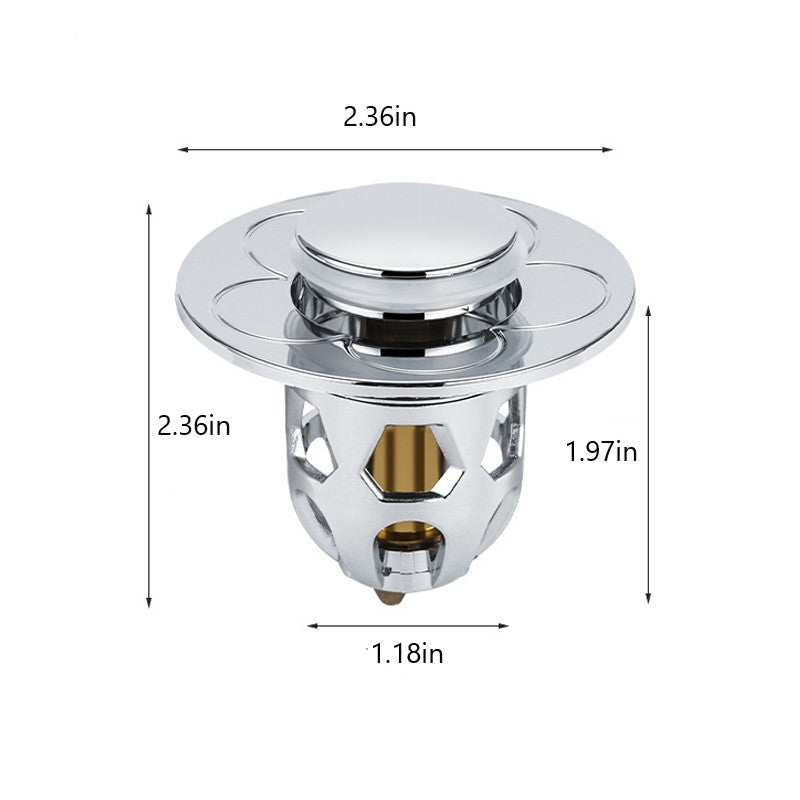 Home gadgets essential: bathroom sink stopper with sealing rubber ring