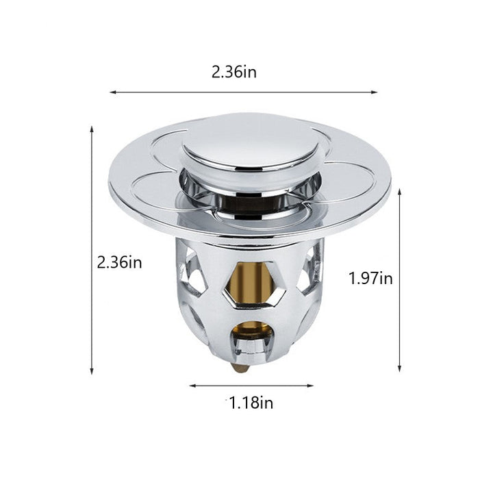 Home gadgets essential: bathroom sink stopper with sealing rubber ring