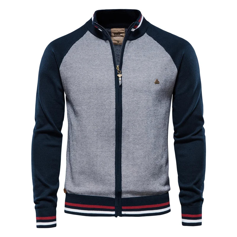 Torrance | Men’s Zip-Up Stand-Collar Cardigan