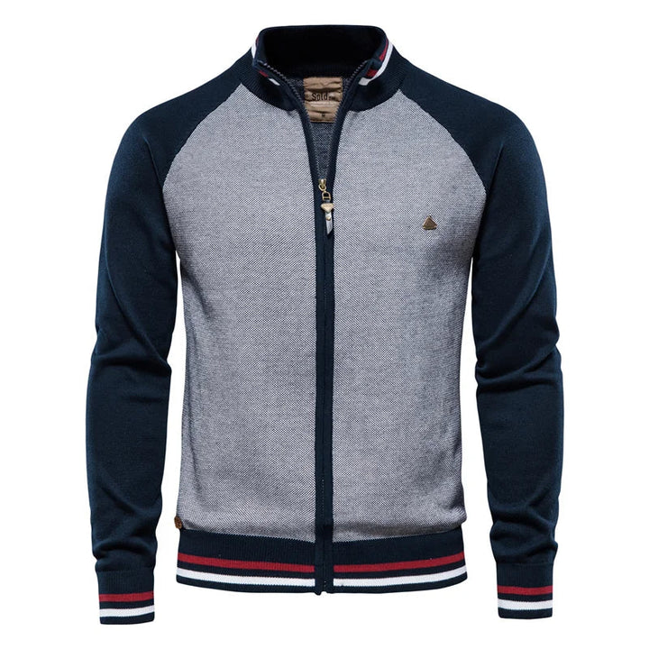 Torrance | Men’s Zip-Up Stand-Collar Cardigan