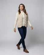 Chelsey | Women’s Button Front Sherpa Fleece Vest