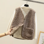 Chelsey | Women’s Button Front Sherpa Fleece Vest