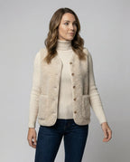 Chelsey | Women’s Button Front Sherpa Fleece Vest