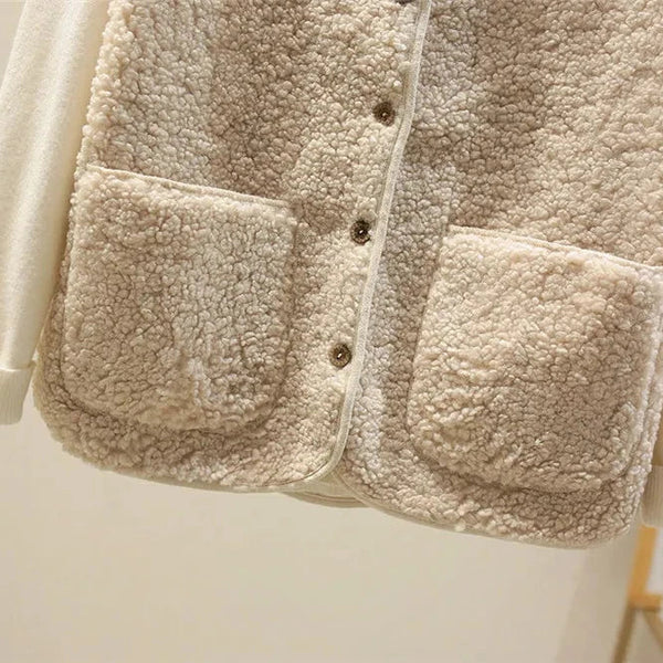 Chelsey | Women’s Button Front Sherpa Fleece Vest