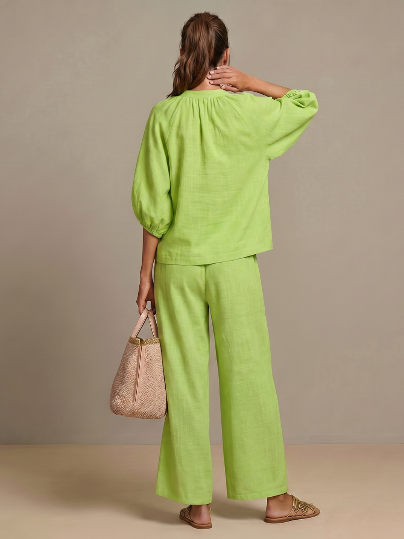 Versatile casual wear matching set designed for modern women's fashion