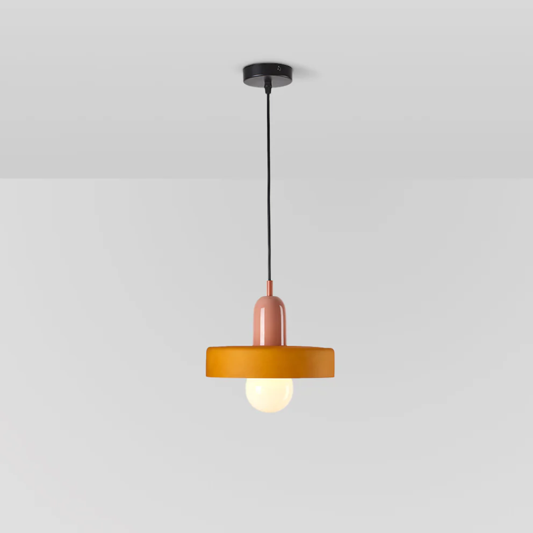 Designer glass pendant light showing intricate craftsmanship and texture