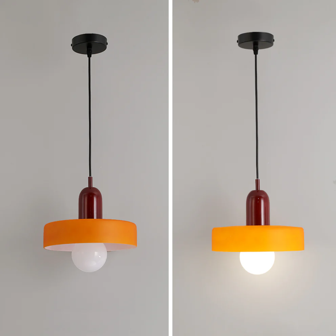 Minimalist interior design light fixture with adjustable suspension cord