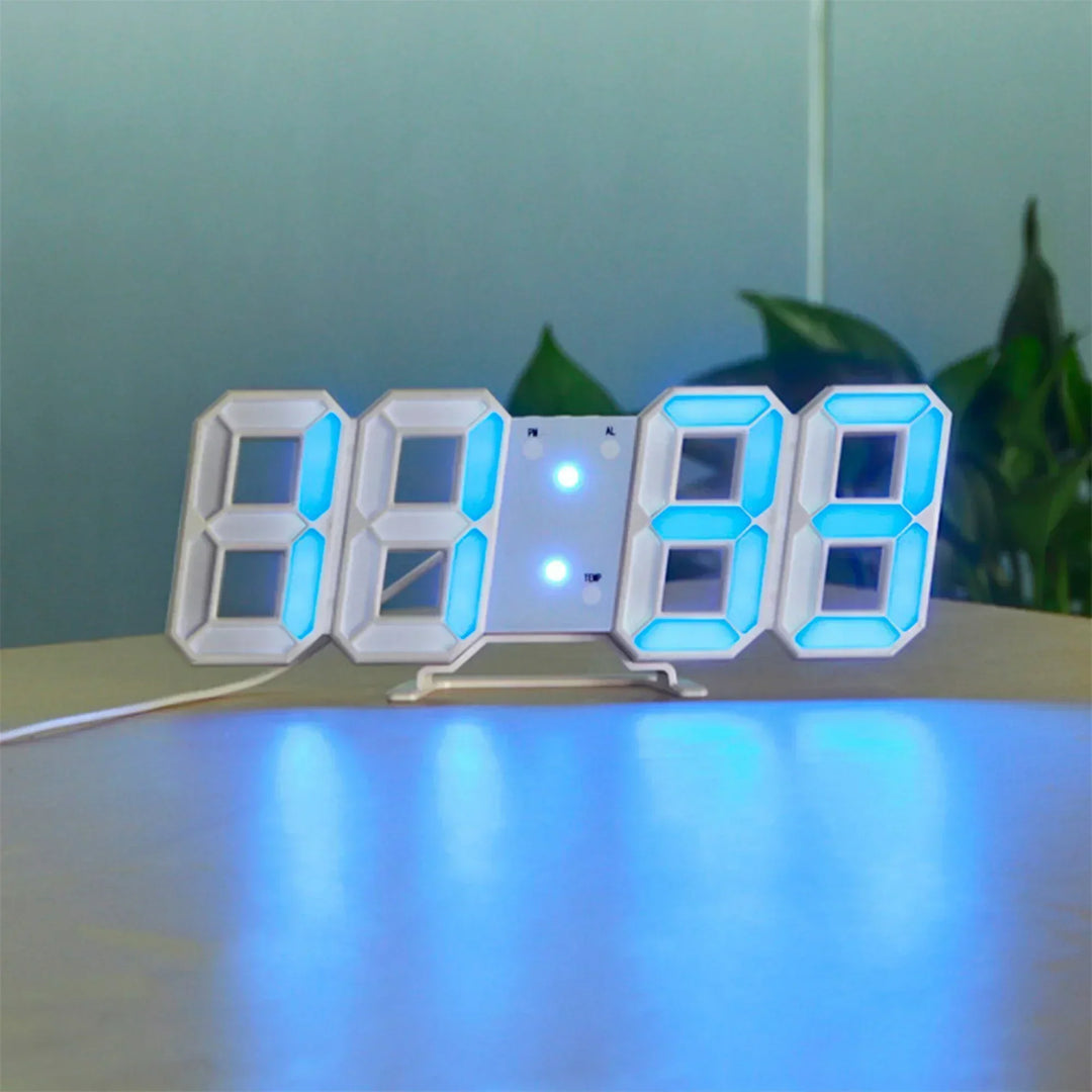 Contemporary home decor digital LED clock packaging and full display