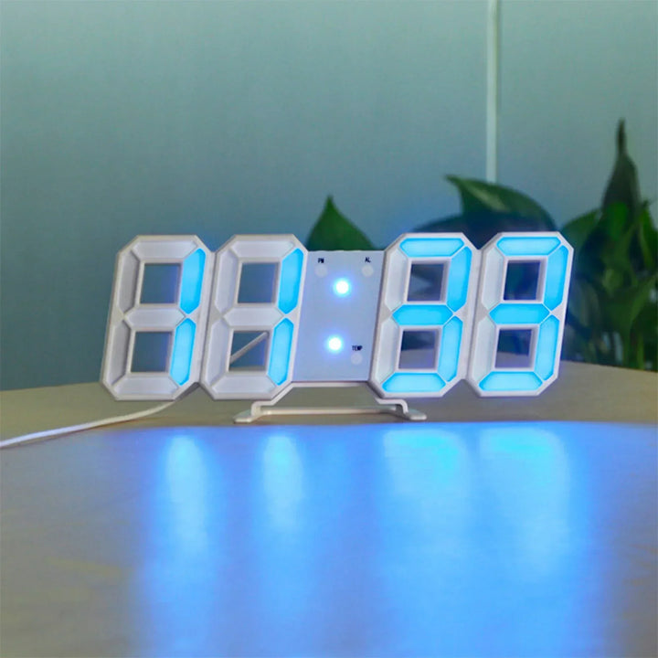 Contemporary home decor digital LED clock packaging and full display