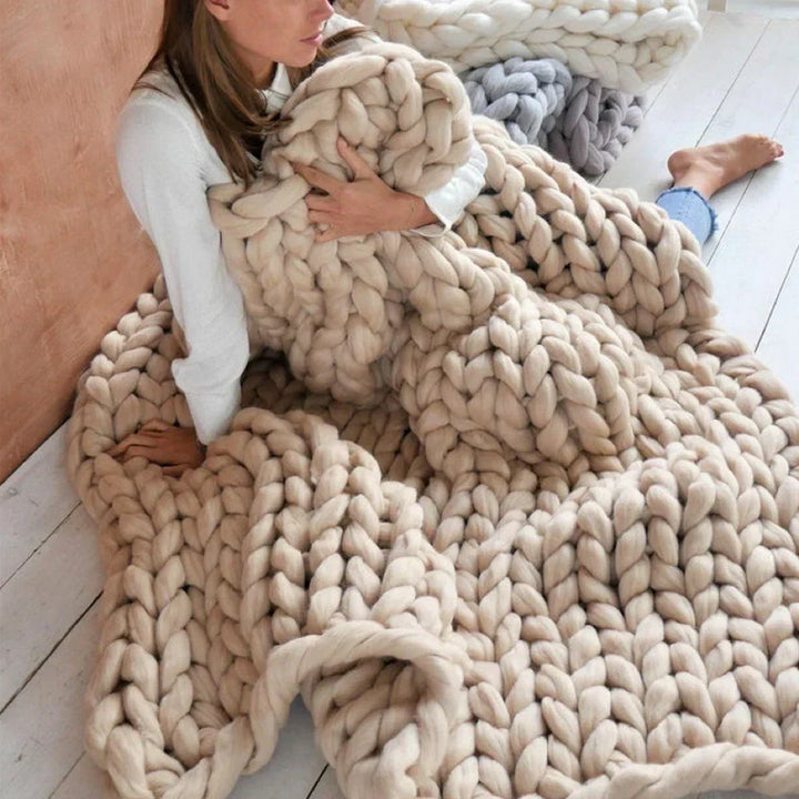 Various colors of soft chunky yarn displayed for craft projects