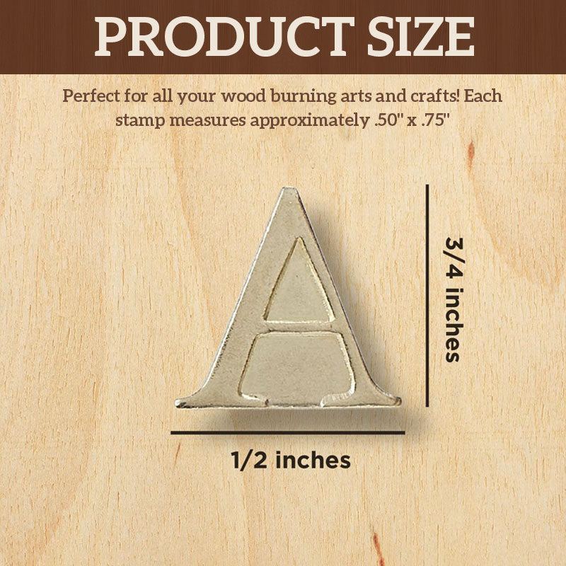 Durable metal stamping heads and wood burning pen for personalized DIY craft projects