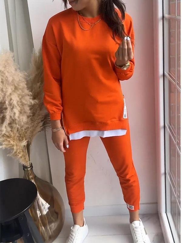Womens Marley comfortable loungewear set top and bottom relaxed fit view