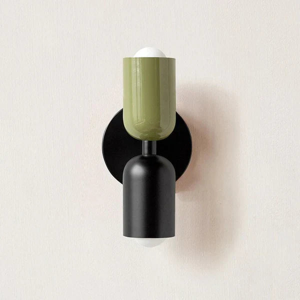 Interior design view featuring the contemporary wall lighting fixture