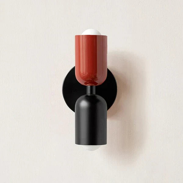 Warm accent lighting from the LED wall lamp in a hallway