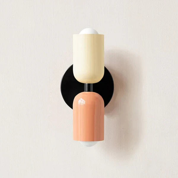 Side profile of the slim double LED wall lighting fixture