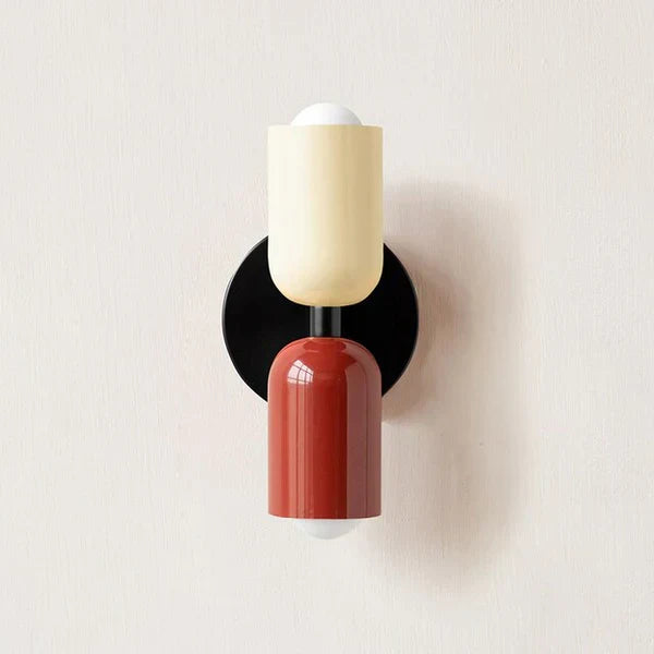 Stylized bedroom interior showcasing the modern wall sconce