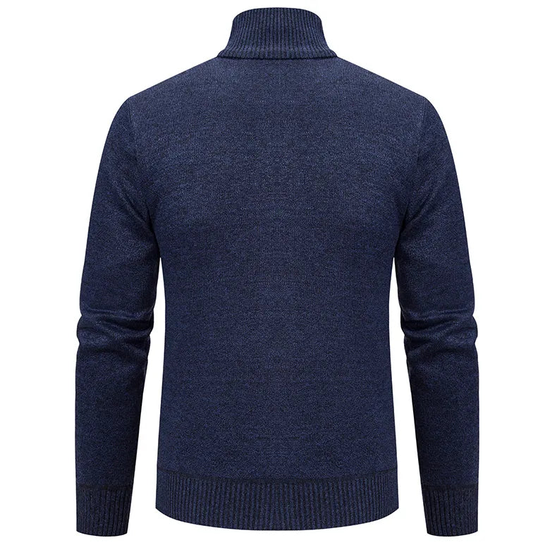 Douglas Men's Full-Zip Cardigan Sweater back view