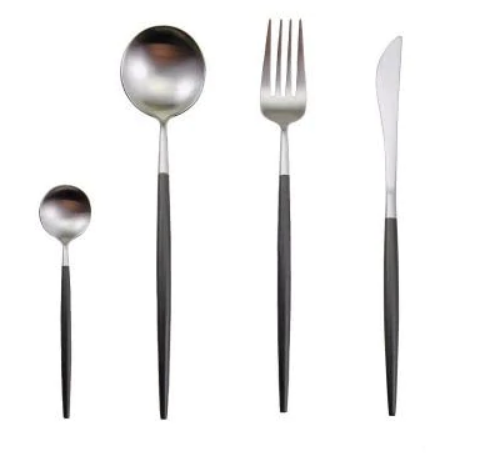 Luxury tableware flatware set adding elegance to any meal