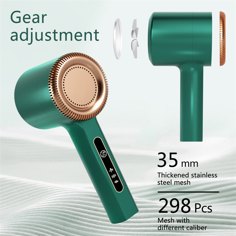 Portable electric clothes shaver removing fuzz and pilling