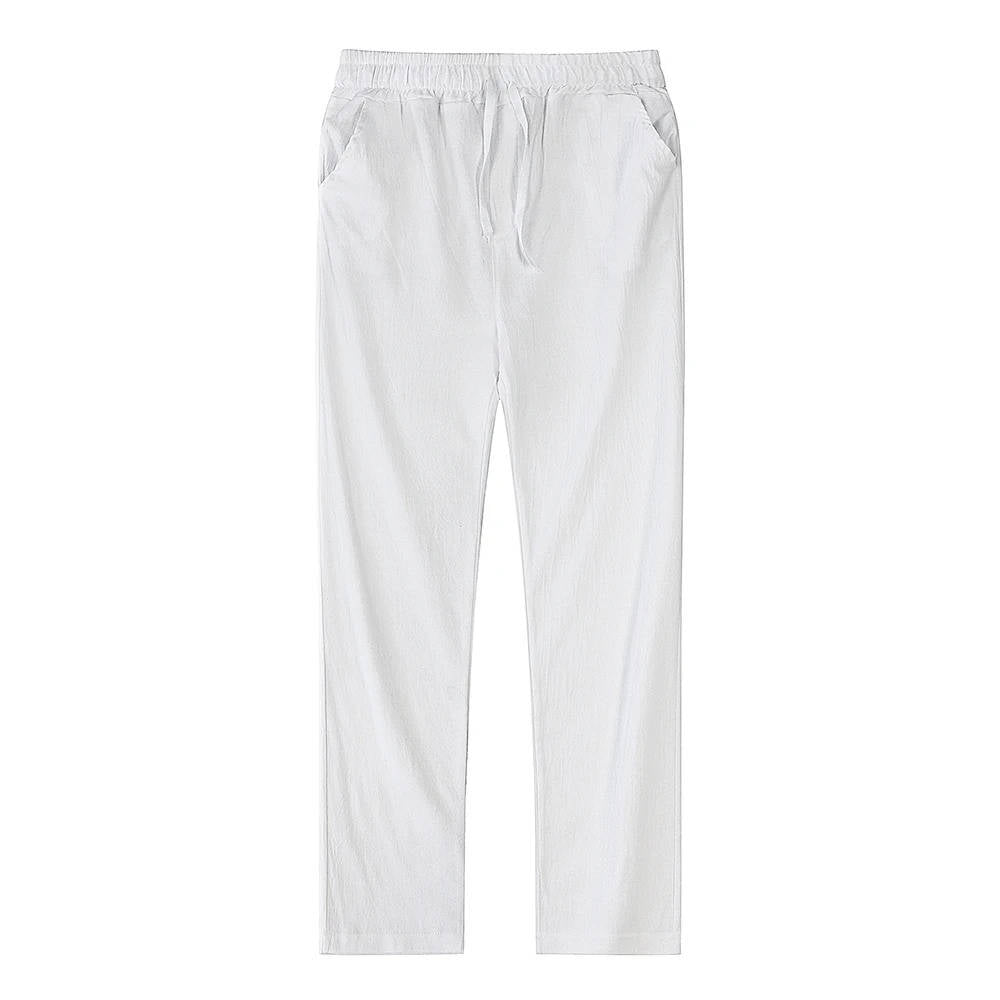 Full length view of mens casual pants in relaxed fit