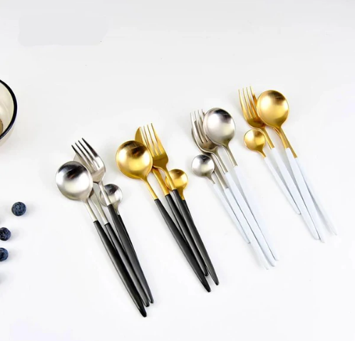 Complete 24-piece tableware set for home decor and fine dining
