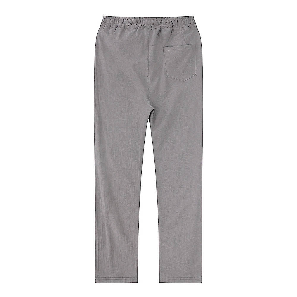 Soft and breathable fabric on mens summer trousers