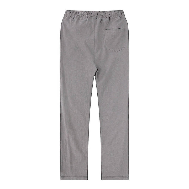 Soft and breathable fabric on mens summer trousers