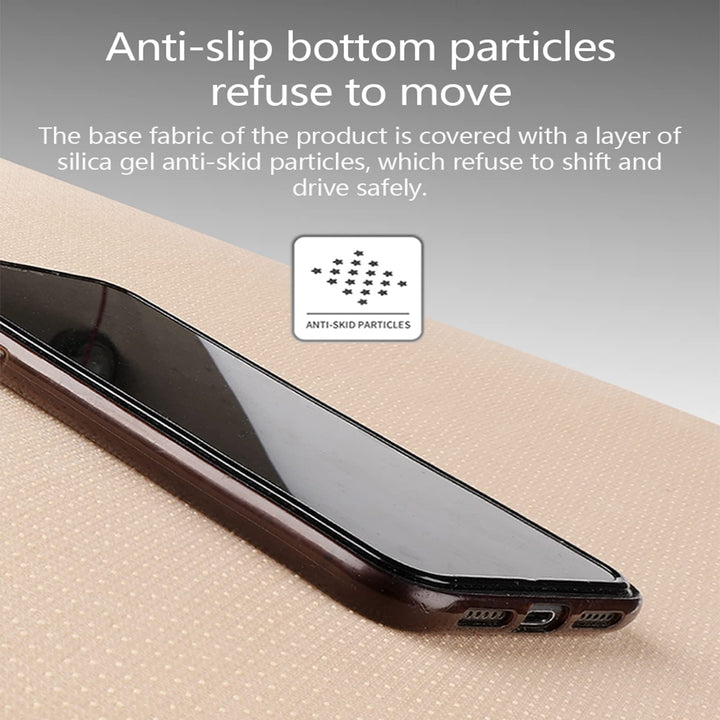Demonstration of memory foam car booster cushion recovering shape after pressure