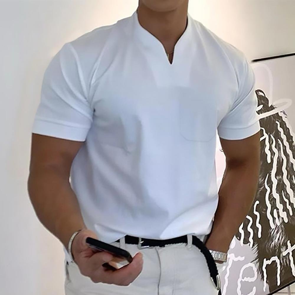 Men's fashion polo shirt folded neatly to showcase the premium material