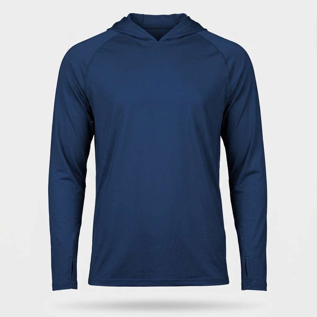 Sleeve hem and cuff detail of men's quick dry outdoor hiking top