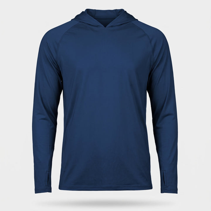 Sleeve hem and cuff detail of men's quick dry outdoor hiking top