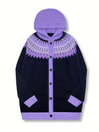 Mikhaela | Women’s Fair Isle Hooded Cardigan