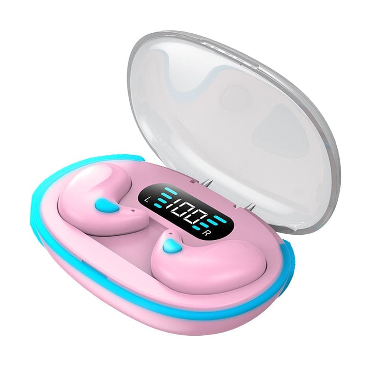 Side view of comfortable wireless headphones for sleeping and sports