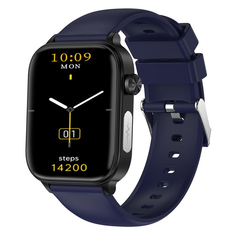 Unisex smartwatch displaying ECG health monitor and heart rate tracker data on screen