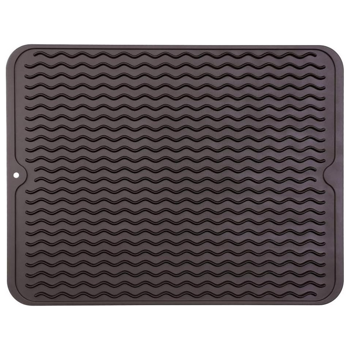 Green kitchen drying mat made of food-grade eco-friendly silicone